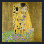 Gustav Klimt The Kiss Poster<br><div class="desc">Een van de meest iconische afbeeldingen van Gustav Klimt, de Kus.</div>