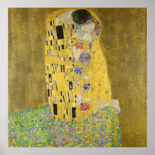 Gustav Klimt The Kiss Poster