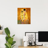 Gustav Klimt "The Kiss" Poster (Thuiskantoor)