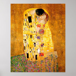 Gustav Klimt "The Kiss" Poster