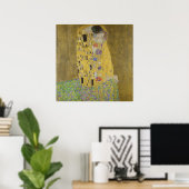 Gustav Klimt The Kiss Poster (Thuiskantoor)