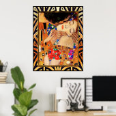 Gustav Klimt - The Kiss Poster (Thuiskantoor)