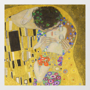 Gustav Klimt - The Kiss Raamsticker