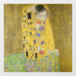 Gustav Klimt - The Kiss Raamsticker<br><div class="desc">The Kiss / Der Kuss - Gustav Klimt in 1907-1908</div>