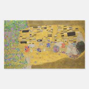 Gustav Klimt "The Kiss" Rechthoekige Sticker