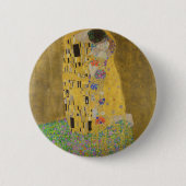 Gustav Klimt "The Kiss" Ronde Button 5,7 Cm (Voorkant)