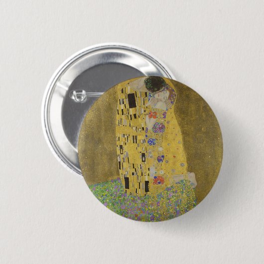 Gustav Klimt "The Kiss" Ronde Button 5,7 Cm (Voorkant /achterkant)