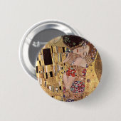 Gustav Klimt ~ the Kiss Ronde Button 5,7 Cm (Voorkant /achterkant)
