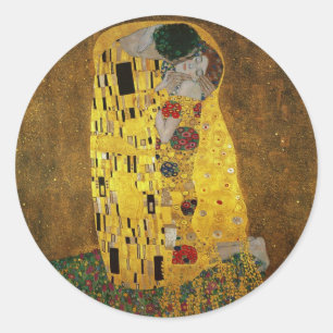 Gustav Klimt The Kiss Ronde Sticker