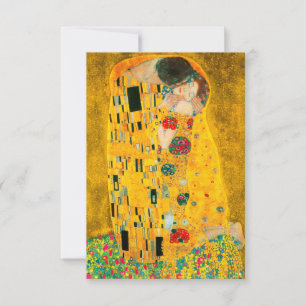 Gustav Klimt The Kiss RSVP Kaartje