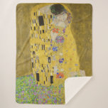 Gustav Klimt - The Kiss Sherpa Deken<br><div class="desc">The Kiss / Der Kuss - Gustav Klimt in 1907-1908</div>