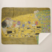 Gustav Klimt - The Kiss Sherpa Deken (Voorkant (horizontaal))