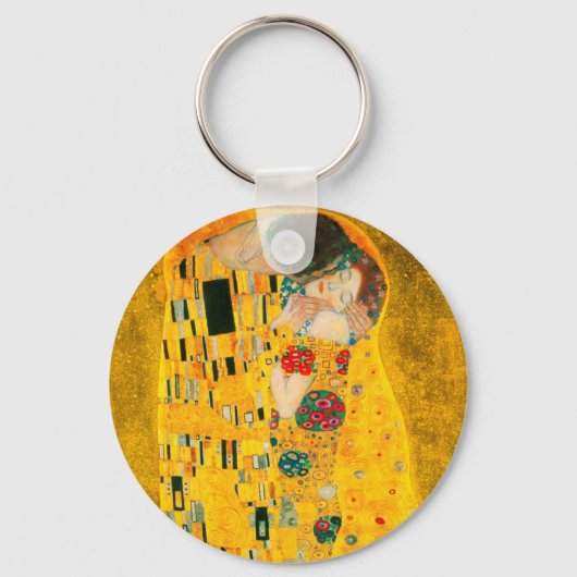 Gustav Klimt The Kiss Sleutelhanger (Voorkant)