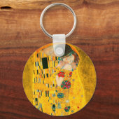 Gustav Klimt The Kiss Sleutelhanger (Voorkant)