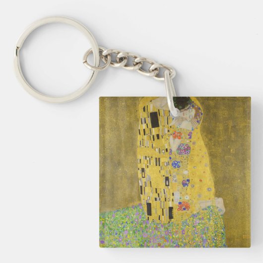 Gustav Klimt - The Kiss Sleutelhanger (Voorkant)