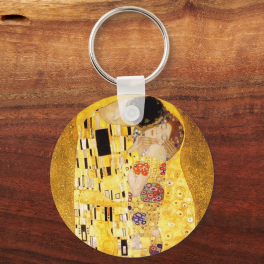 Gustav Klimt The Kiss Sleutelhanger (Voorkant)