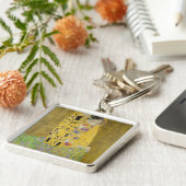 Gustav Klimt - The Kiss Sleutelhanger (Zijkant)