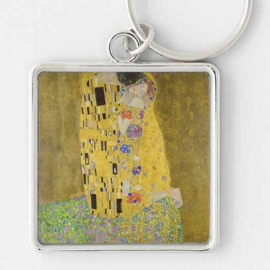 Gustav Klimt - The Kiss Sleutelhanger (Voorkant)