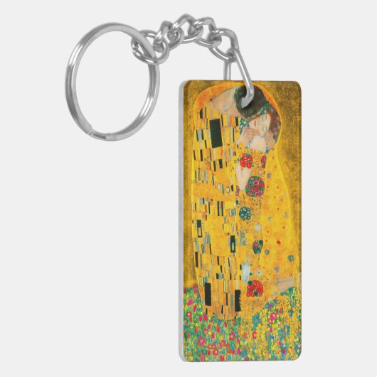 Gustav Klimt The Kiss Sleutelhanger (Voorkant Links)