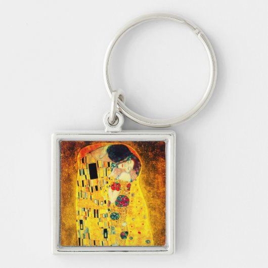Gustav Klimt The Kiss Sleutelhanger (Voorkant)