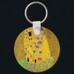 Gustav Klimt The Kiss Sleutelhanger<br><div class="desc">De Kus geschilderd door Gustav Klimt.</div>