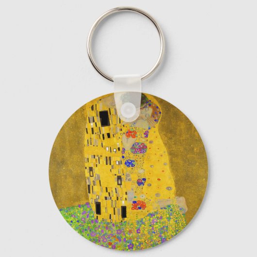 Gustav Klimt The Kiss Sleutelhanger (Voorkant)