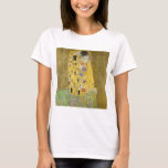 Gustav Klimt The Kiss T-shirt<br><div class="desc">Een van de meest iconische afbeeldingen van Gustav Klimt; De kus.</div>