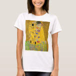 Gustav Klimt The Kiss T-shirt<br><div class="desc">De Kus geschilderd door Gustav Klimt.</div>