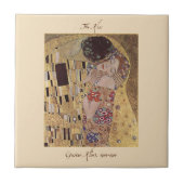 Gustav Klimt The Kiss Tegel Tegeltje (Voorkant)