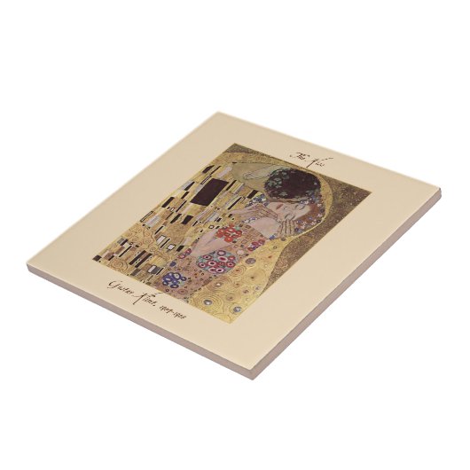 Gustav Klimt The Kiss Tegel Tegeltje (Zijkant)