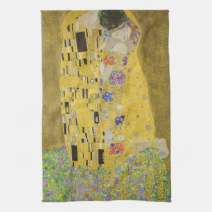 Gustav Klimt - The Kiss Theedoek