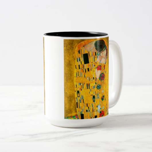 Gustav Klimt The Kiss Tweekleurige Koffiemok (Voorkant rechts)