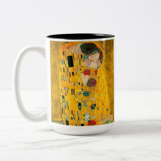 Gustav Klimt The Kiss Tweekleurige Koffiemok (Links)