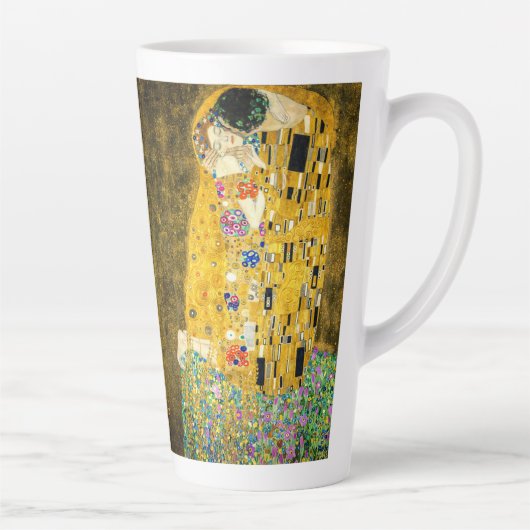 Gustav Klimt - The Kiss / Valentine's Day Latte Mok (Rechts)