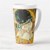 Gustav Klimt - The Kiss / Valentine's Day Latte Mok (Rechterhoek)