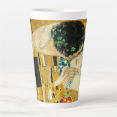 Gustav Klimt - The Kiss / Valentine's Day Latte Mok (Voorkant)