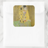 Gustav Klimt - The Kiss Vierkante Sticker (Tas)