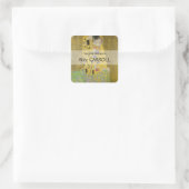 Gustav Klimt - The Kiss Vierkante Sticker (Tas)