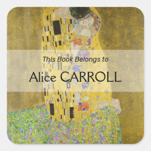 Gustav Klimt - The Kiss Vierkante Sticker