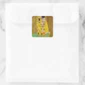 Gustav Klimt - The Kiss Vierkante Sticker (Tas)