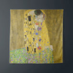Gustav Klimt - The Kiss Wandkleed<br><div class="desc">The Kiss / Der Kuss - Gustav Klimt in 1907-1908</div>