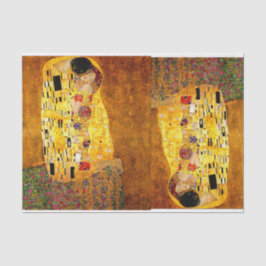 Gustav Klimt, The Kiss, weefselpapier Tissuepapier