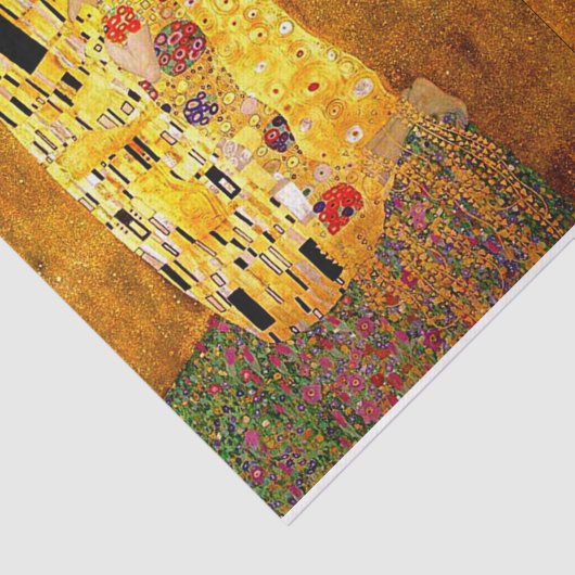 Gustav Klimt, The Kiss, weefselpapier Tissuepapier (Detail)