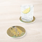 Gustav Klimt "The Kiss" Zandsteen Onderzetter (Zijkant)