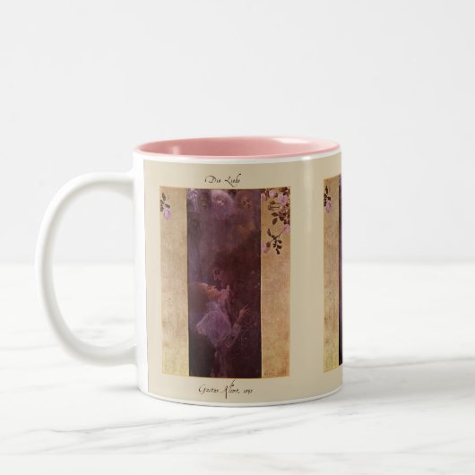 Gustav Klimt The Love 1895 Tweekleurige Koffiemok (Links)