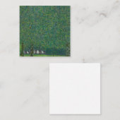 Gustav Klimt - The Park Vierkante Visitekaartje (Voorkant / Achterkant)