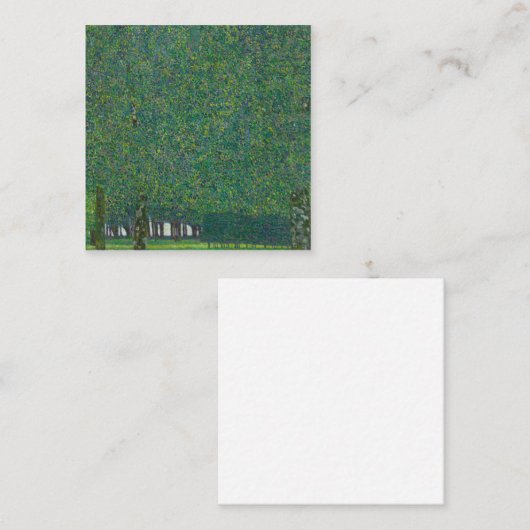 Gustav Klimt - The Park Vierkante Visitekaartje (Voorkant / Achterkant)