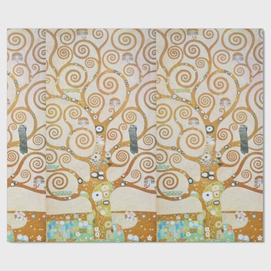 Gustav Klimt The Tree Art , nieuveau Cadeaupapier (Vlak)