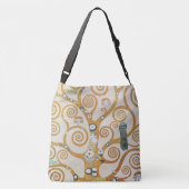 Gustav Klimt The Tree Art , nieuveau Crossbody Tas (Achterkant)