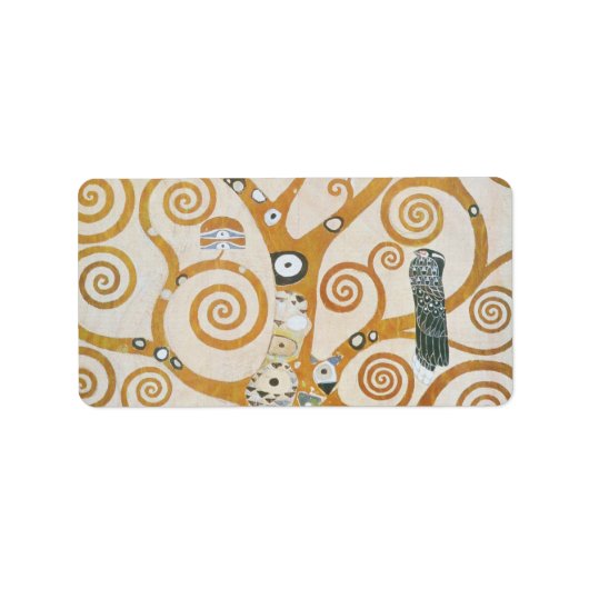 Gustav Klimt The Tree Art , nieuveau Etiket (Voorkant)